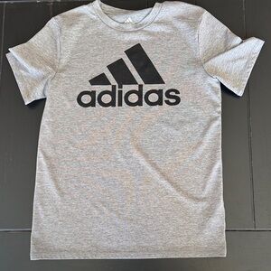 Adidas Kids Gray Logo Tee